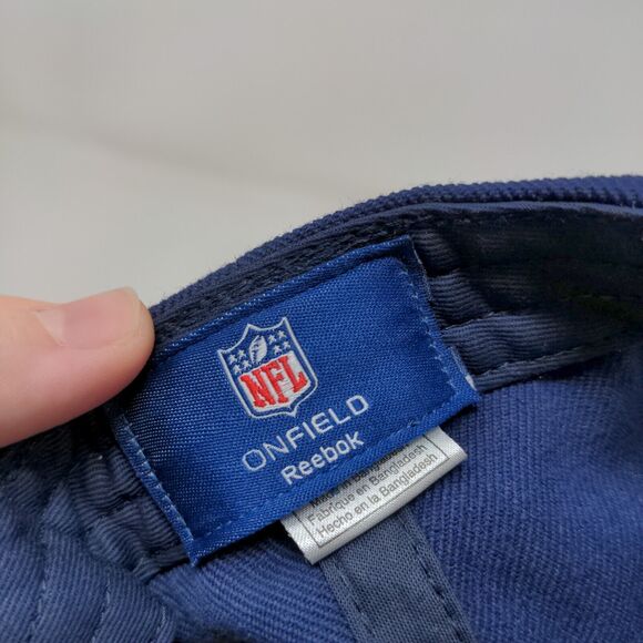 Reebok NFL Men's Strapback Tennessee Titans Hat Blue OSFA Embroidered Logo - Picture 13 of 14